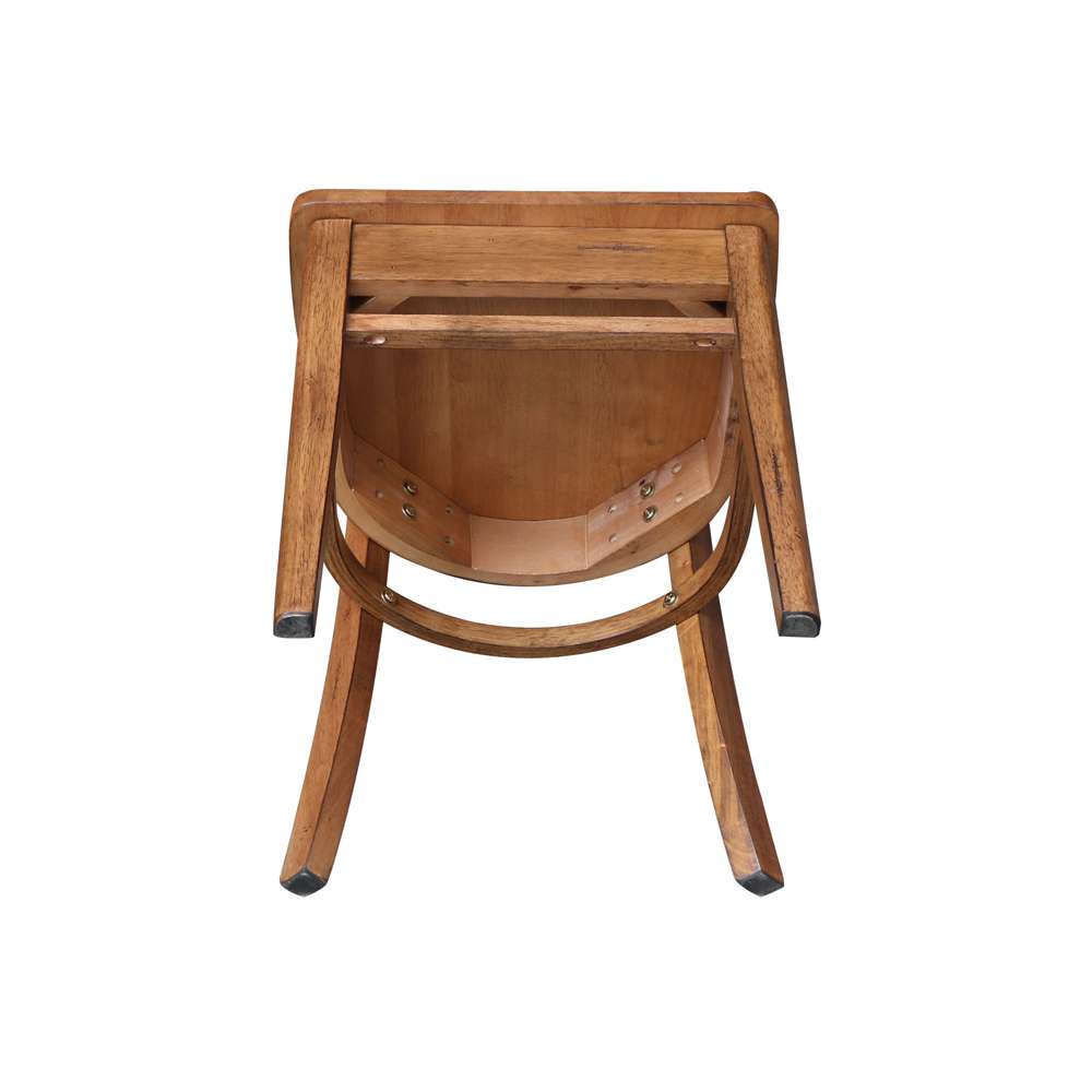 International Concepts - Emily Side Chair in Distressed Oak Finish (Set of 2) - C42-617P view 9
