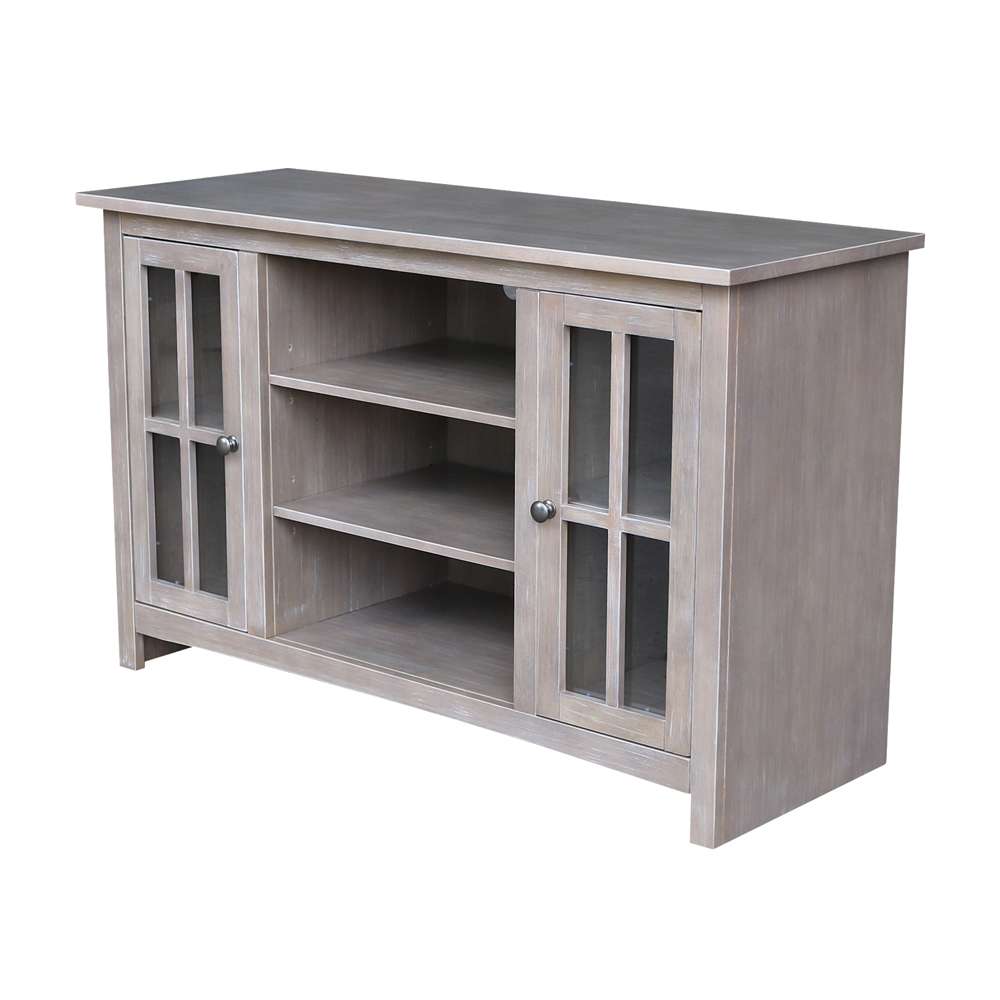 International Concepts - Entertainment / Tv Stand with 2 Doors - 48in in Washed Gray Taupe Finish - TV09-34 view 1