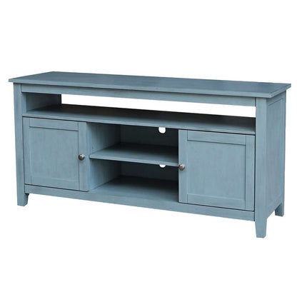 International Concepts - Entertainment / Tv Stand with 2 Doors in Ocean Blue - Antique Rubbed Finish - TV32-51 view 1