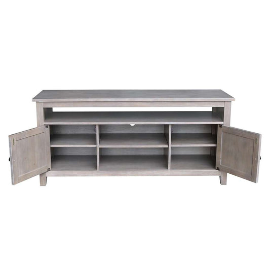 International Concepts - Entertainment / Tv Stand with 2 Doors in Washed Gray Taupe Finish - TV09-51 view 2