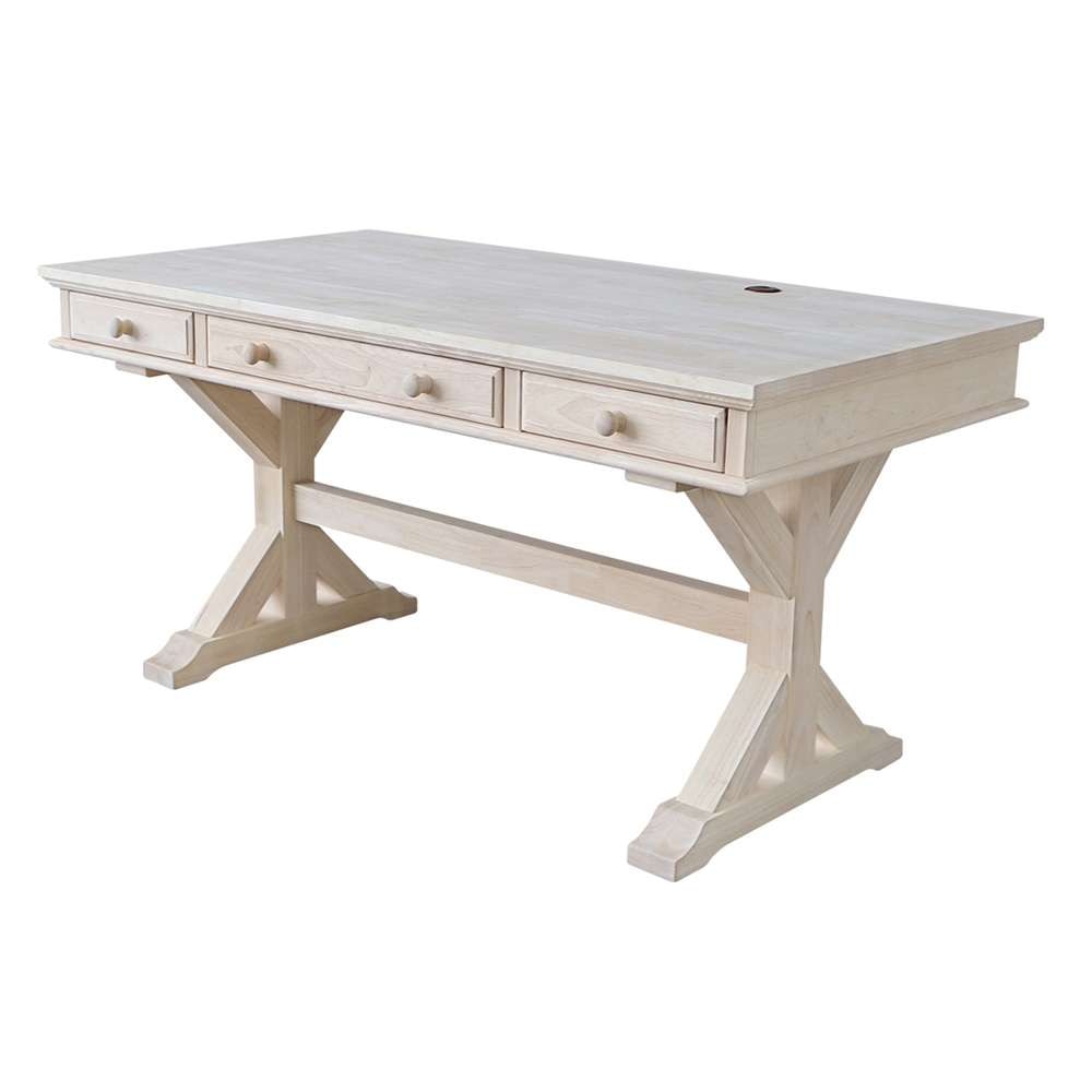 International Concepts - Executive Desk with Canyon Base - K-OF64T-64C view 1
