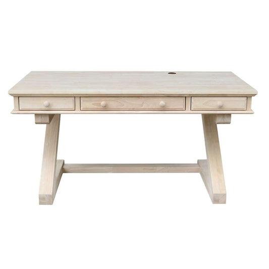 International Concepts - Executive Desk with Zosiac Base - K-OF64T-64Z-C10 view 1