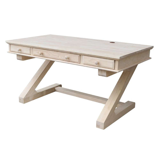 International Concepts - Executive Desk with Zosiac Base - K-OF64T-64Z view 1