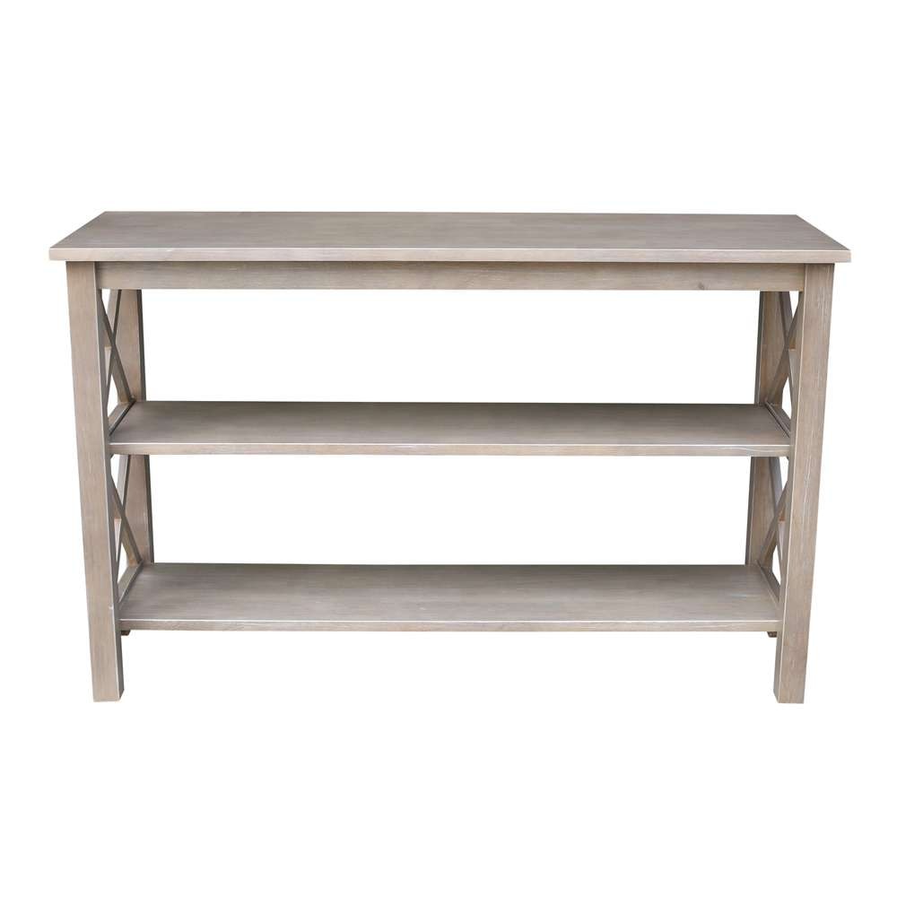 International Concepts - Hampton Console Table in Washed Gray Taupe Finish - OT09-70S view 3