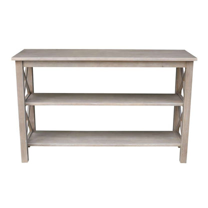 International Concepts - Hampton Console Table in Washed Gray Taupe Finish - OT09-70S view 3