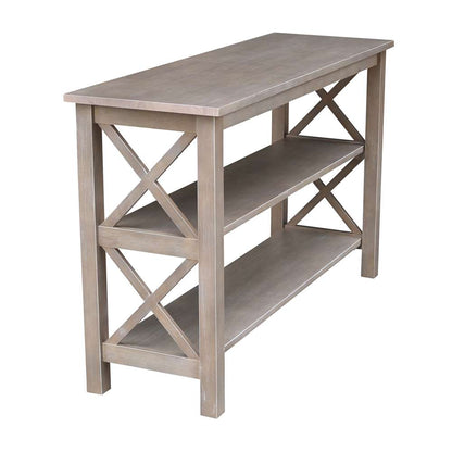 International Concepts - Hampton Console Table in Washed Gray Taupe Finish - OT09-70S view 4