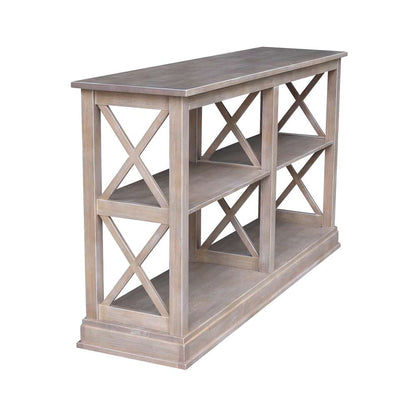 International Concepts - Hampton Sofa - Server Table with Shelves in Washed Gray Taupe Finish - OT09-70SL view 4
