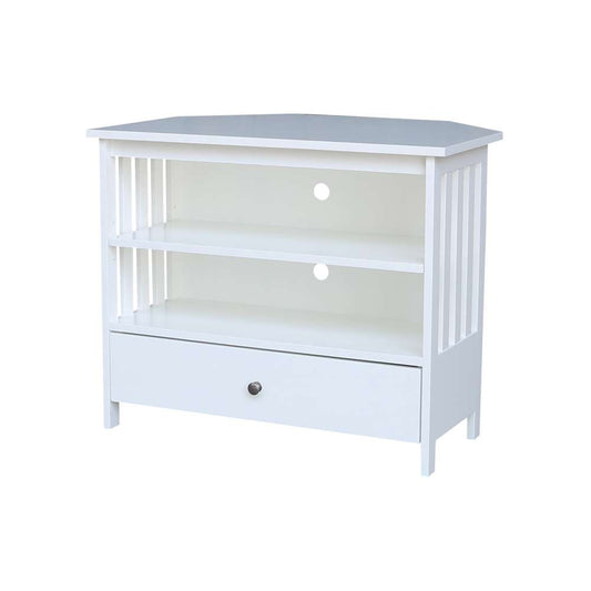 International Concepts - Mission Corner Tv Stand in White Finish - TV08-27 view 1