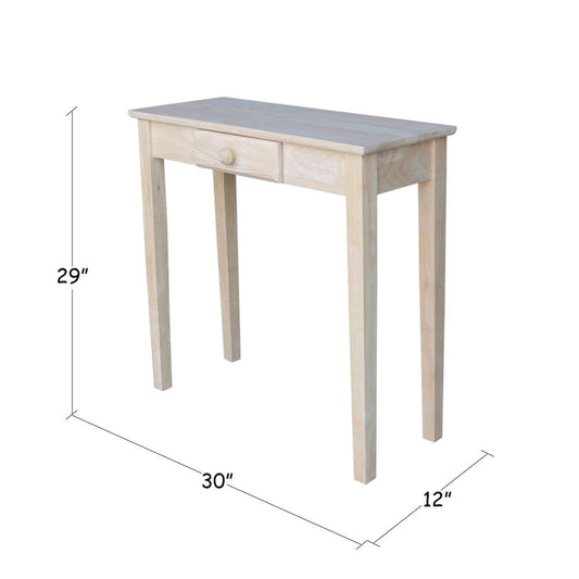 International Concepts - Rectangular Hall Table W/Drawer - OT-3012 view 2