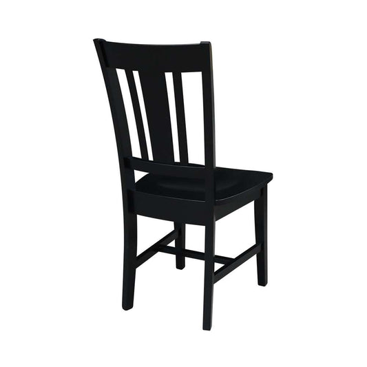 International Concepts - San Remo Splatback Chair in Black Finish (Set of 2) - C46-10P view 2