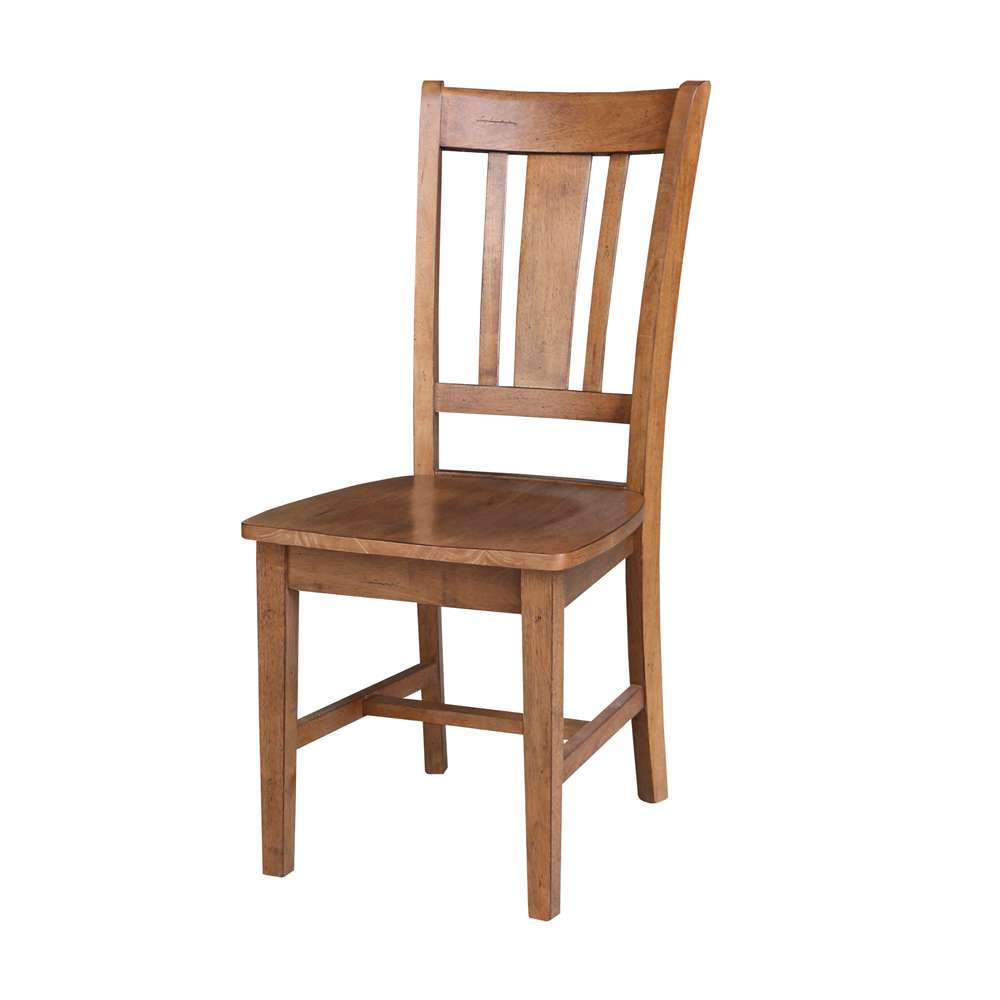 International Concepts - San Remo Splatback Chair in Distressed Oak Finish (Set of 2) - C42-10P view 1