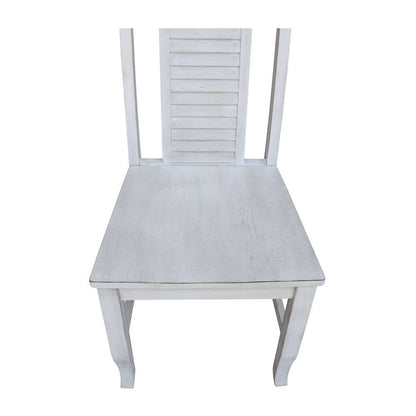 International Concepts - Seaside Chair in Chalk - Antiqued Finish (Set of 2) - C28-45P view 8