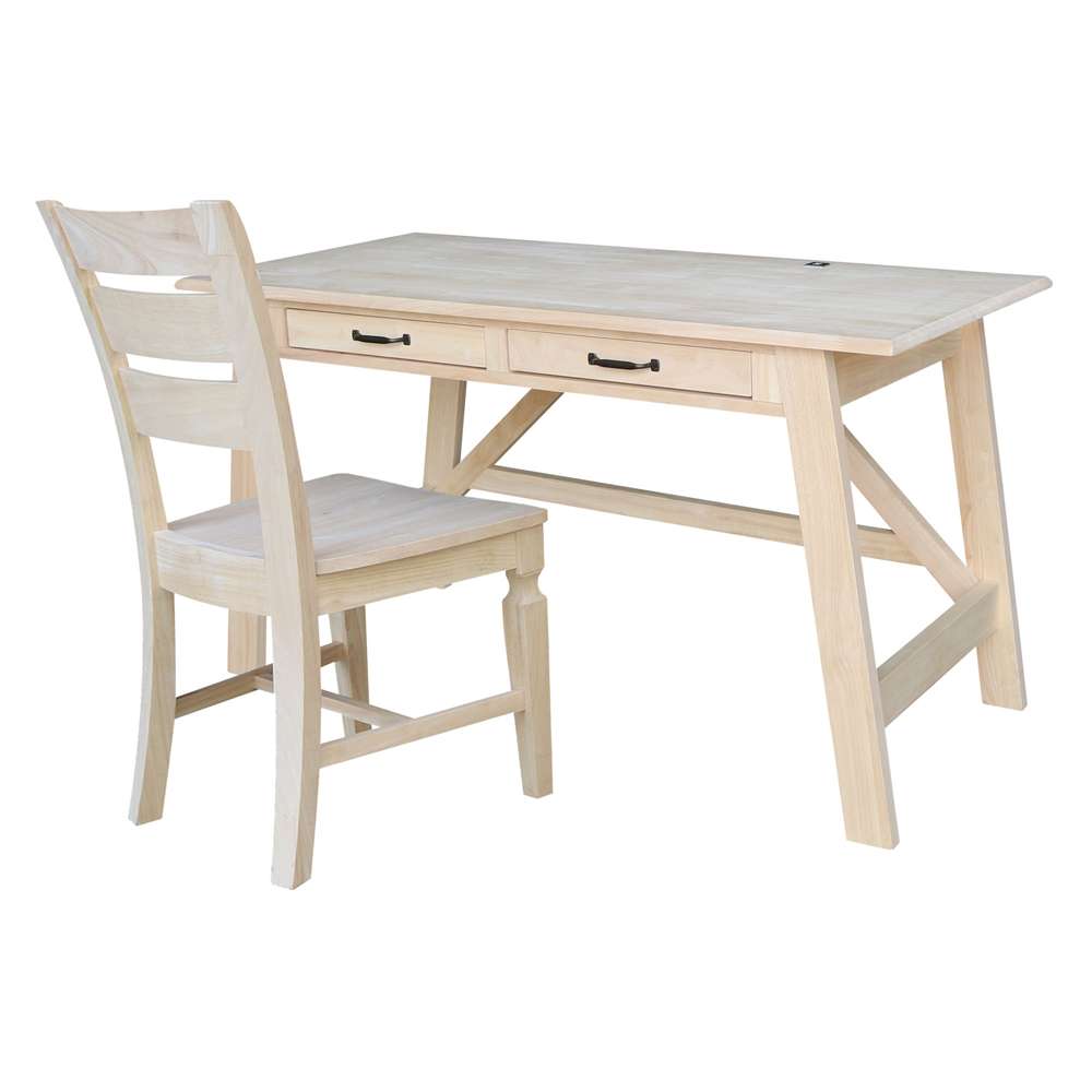 International Concepts - Serendipity Desk with 2 Drawers and Chair - K-OF-69-C57 view 1