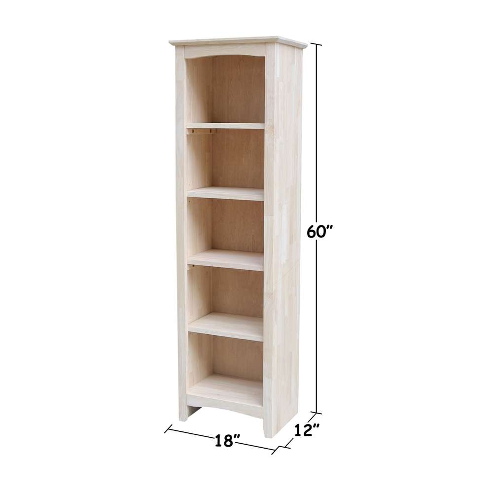 International Concepts - Shaker Bookcase - 60inH - SH-18260A view 3