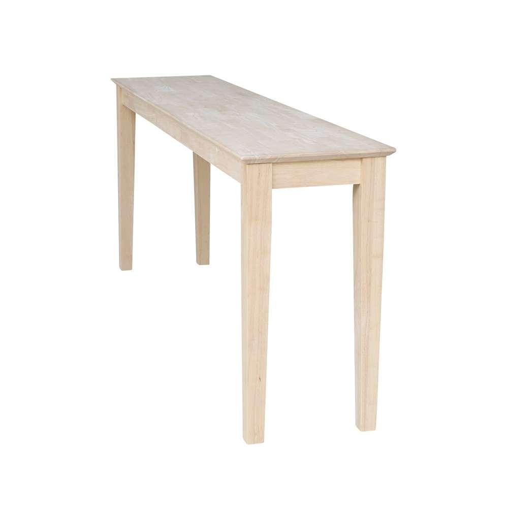 International Concepts - Shaker Console Table - Extended Length-72in - OT-9S-72 view 4
