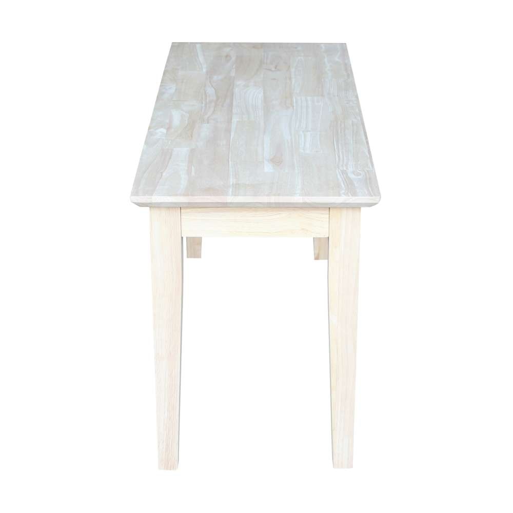 International Concepts - Shaker Style Bench - BE-39 view 2