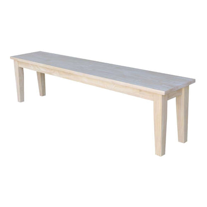 International Concepts - Shaker Style Bench - BE-72S view 1