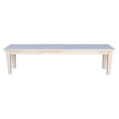 International Concepts - Shaker Style Bench - BE-72S view 2