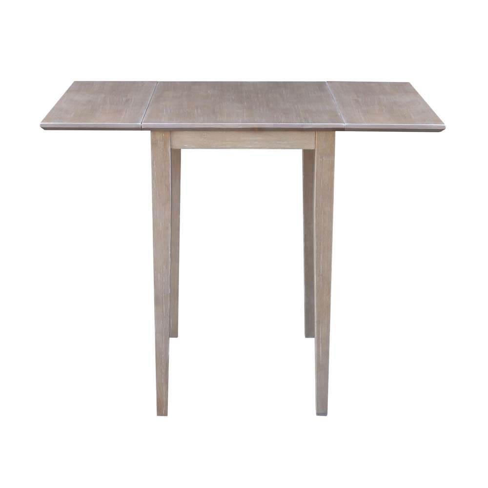 International Concepts - Small Dropleaf Table in Washed Gray Taupe Finish - T09-2236D view 5