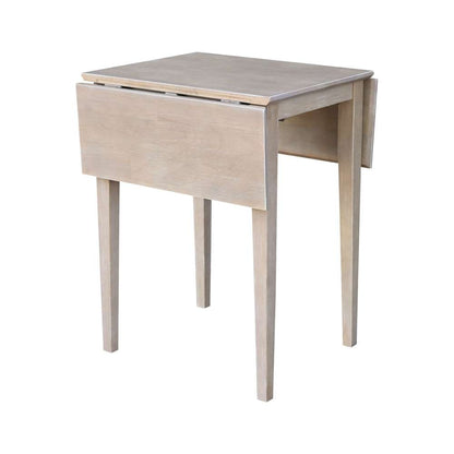 International Concepts - Small Dropleaf Table in Washed Gray Taupe Finish - T09-2236D view 8