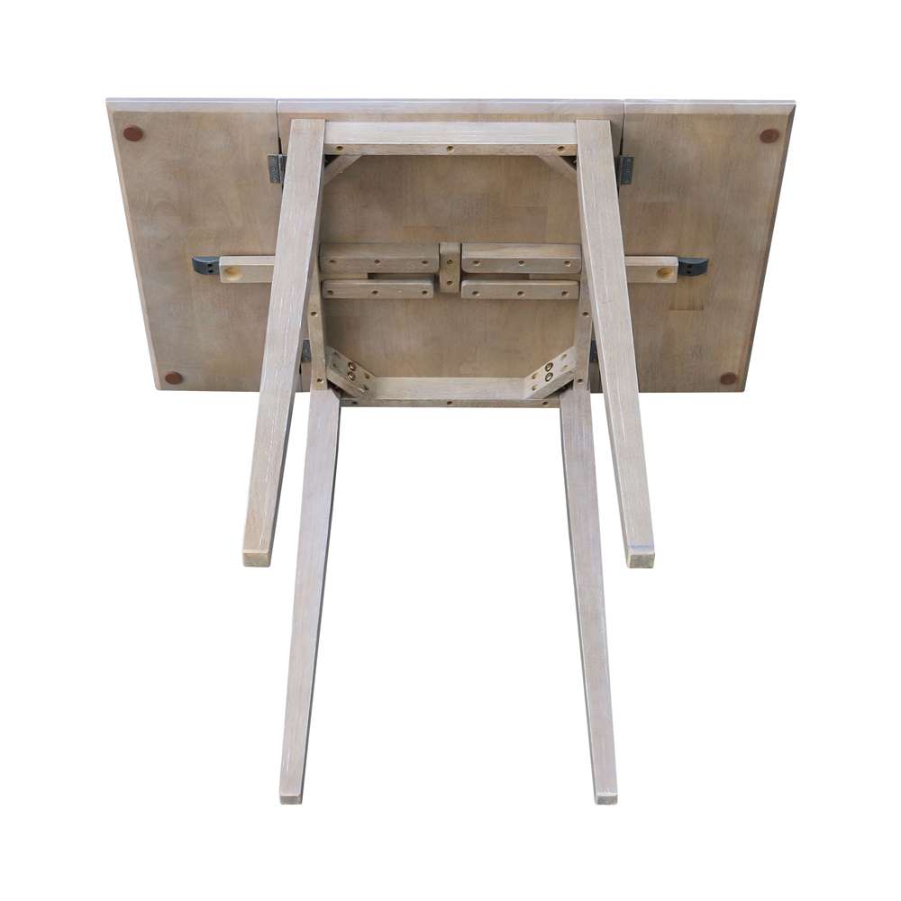 International Concepts - Small Dropleaf Table in Washed Gray Taupe Finish - T09-2236D view 11