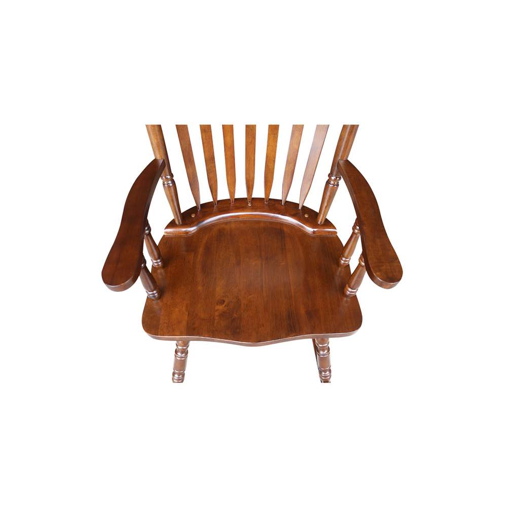 International Concepts - Solid Wood Rocker (RTA) in Espresso Finish - R581-120 view 10