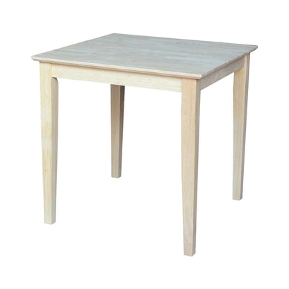 International Concepts - Solid Wood Top Table - Shaker Legs - K-3030-30S view 1