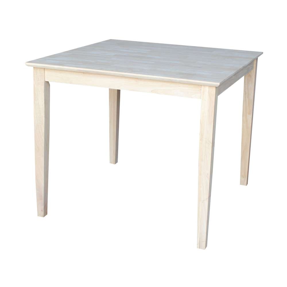 International Concepts - Solid Wood Top Table - Shaker Legs - K-3636-30S view 1