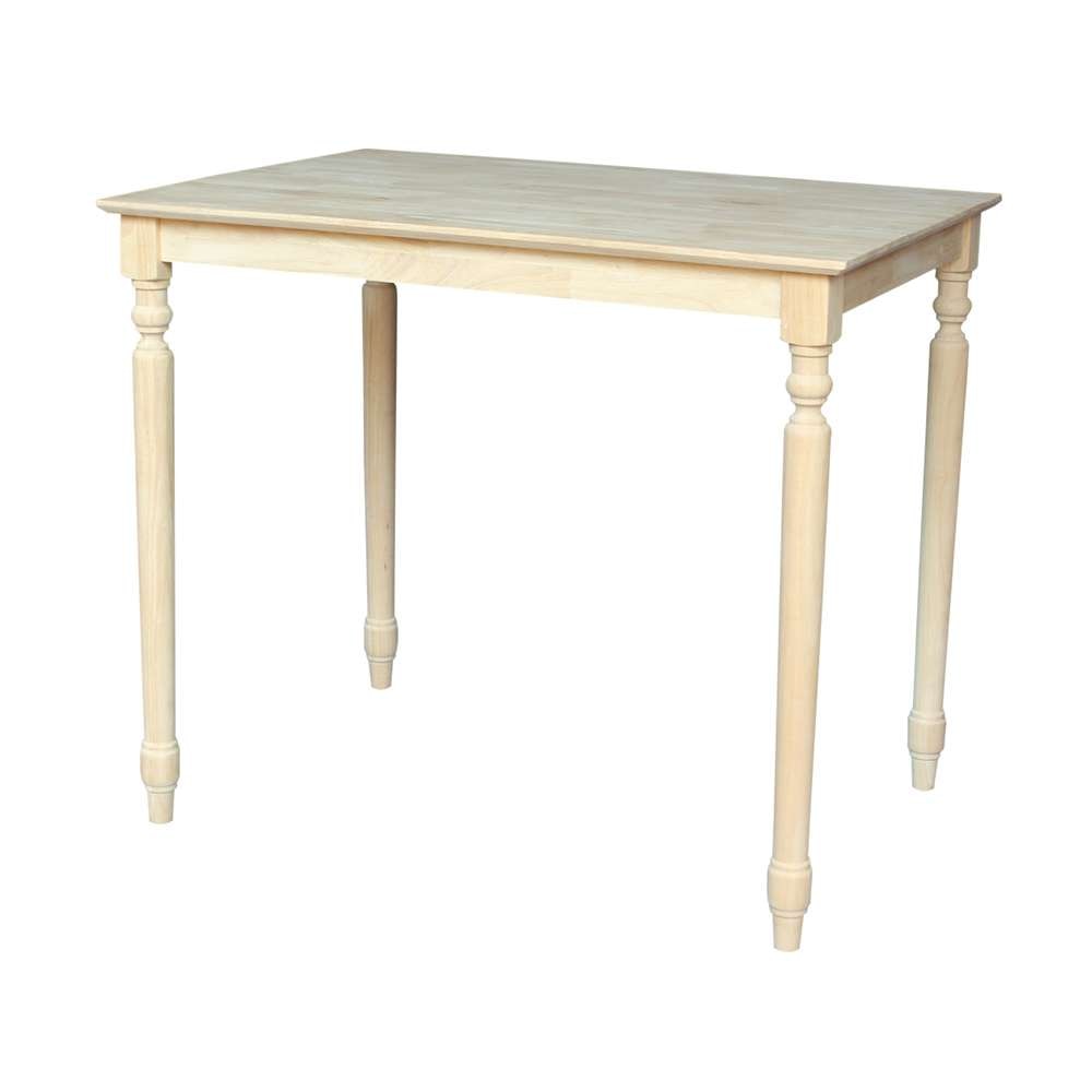 International Concepts - Solid Wood Top Table - Turned Legs - K-3042-336T view 1