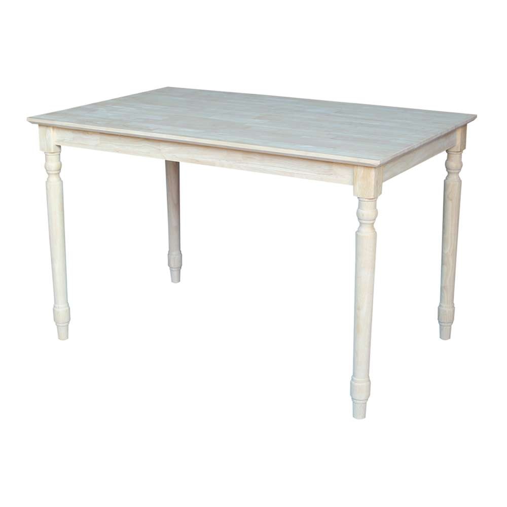International Concepts - Solid Wood Top Table - Turned Legs - K-3048-330T view 1