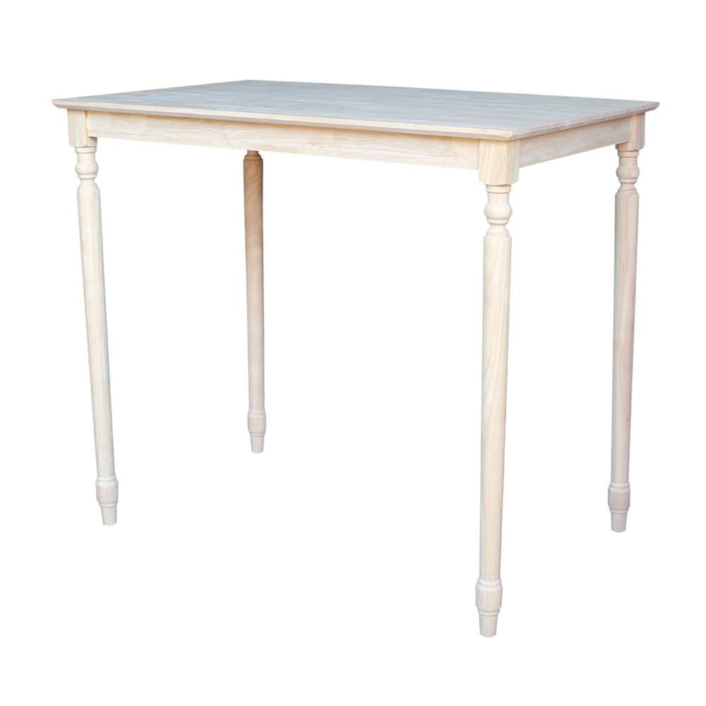 International Concepts - Solid Wood Top Table - Turned Legs - K-3048-342T view 1