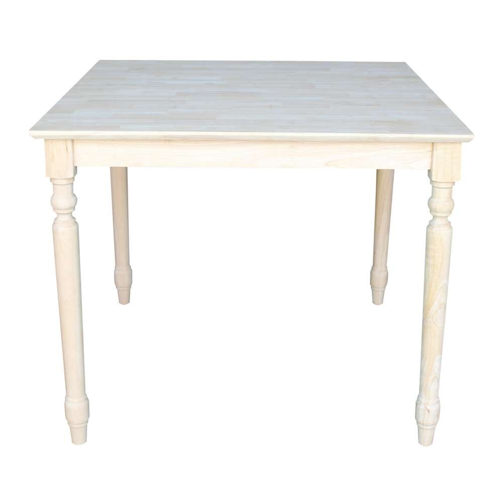 International Concepts - Solid Wood Top Table - Turned Legs - K-3636-330T view 3