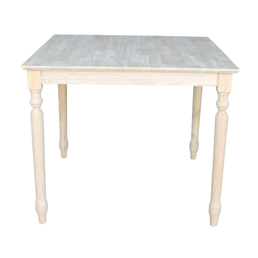 International Concepts - Solid Wood Top Table - Turned Legs - K-3636-330T view 4
