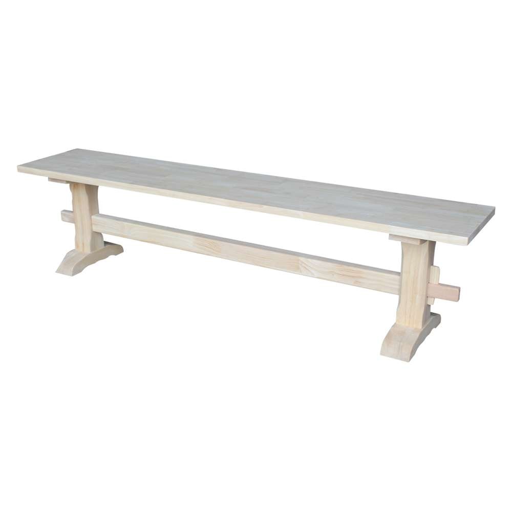 International Concepts - Trestle Bench - KBE-72 view 1