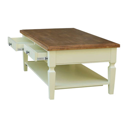 International Concepts - Vista Coffee Table in Hickory/Shell Finish - OT79-15C view 8