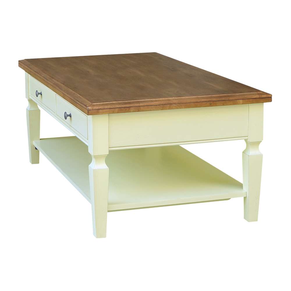 International Concepts - Vista Coffee Table in Hickory/Shell Finish - OT79-15C view 9