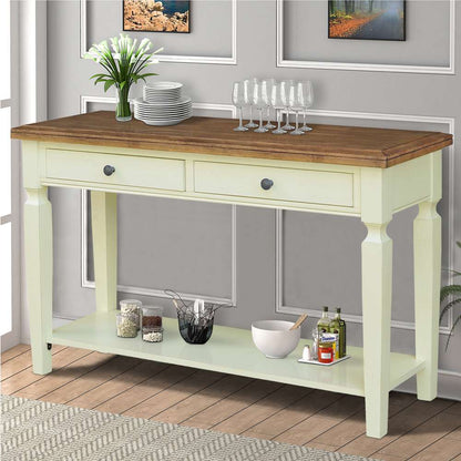 International Concepts - Vista Console/Sofa Table in Hickory/Shell Finish - OT79-15S view 7