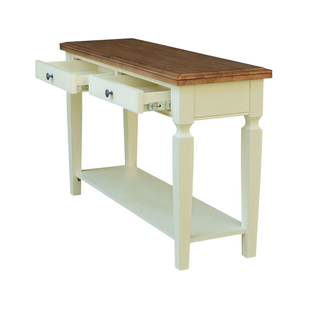 International Concepts - Vista Console/Sofa Table in Hickory/Shell Finish - OT79-15S view 8