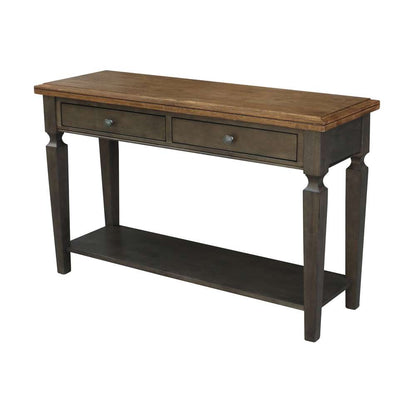 International Concepts - Vista Console/Sofa Table in Hickory/Washed Coal Finish - OT45-15S view 1