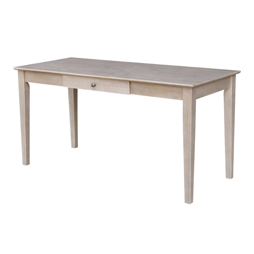 International Concepts - Writing Desk with Drawer - Large in Washed Gray Taupe Finish - OF09-42 view 1