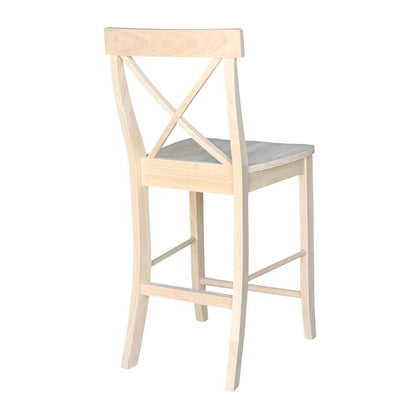 International Concepts - X-Back Stool - 24inSH - S-6132 view 2