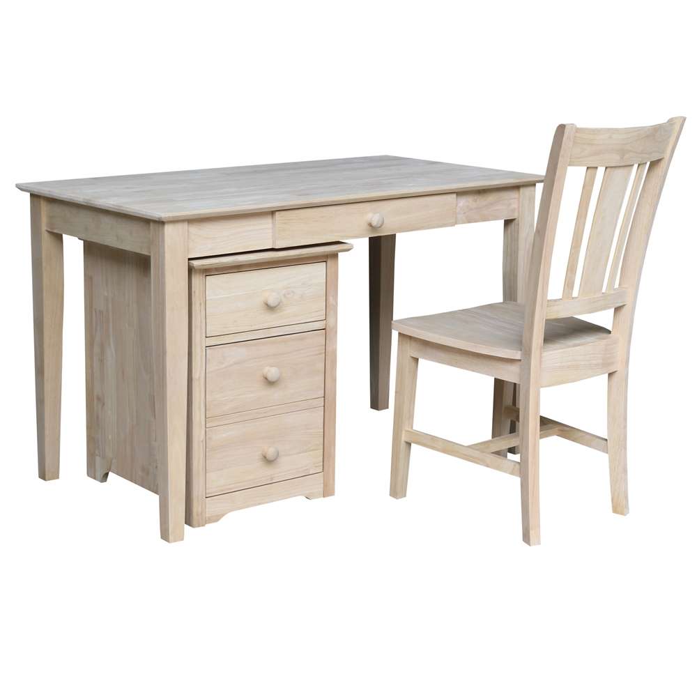 International Concepts - 2 Drawer File Cabinet with Of-41 Desk and Chair - K-OF-51-41-C10 veiw 1