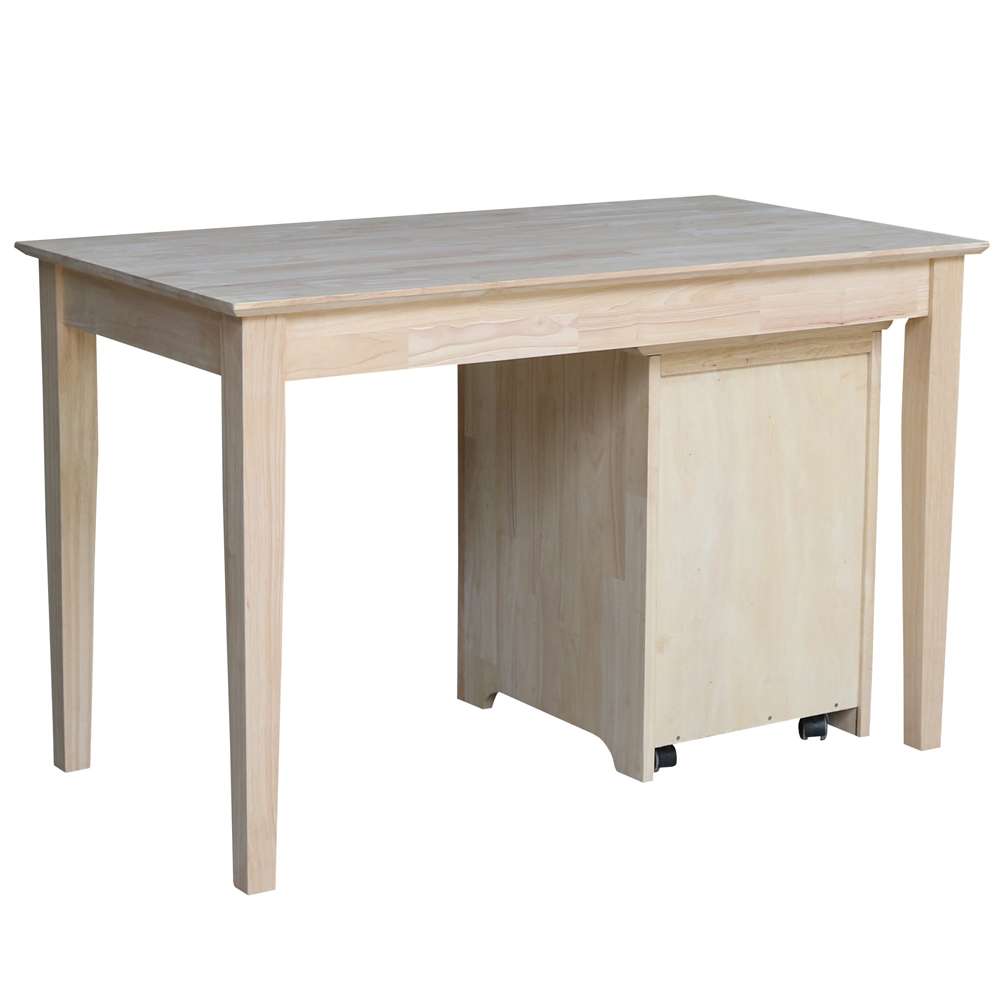 International Concepts - 2 Drawer File Cabinet with Of-41 Desk and Chair - K-OF-51-41-C10 veiw 2