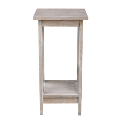 International Concepts - 24in X-Sided Plant Stand in Washed Gray Taupe Finish - OT09-3071X veiw 3