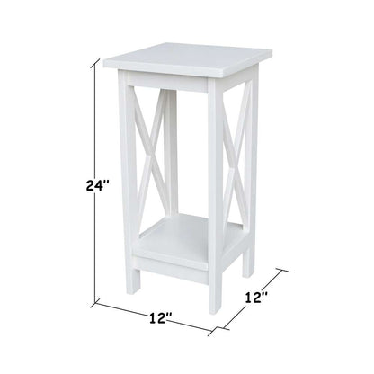 International Concepts - 24in X-Sided Plant Stand in White Finish - OT08-3071X veiw 2