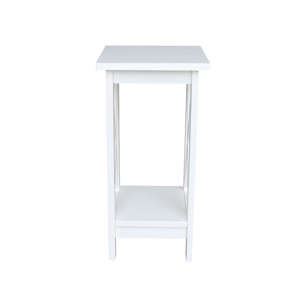 International Concepts - 24in X-Sided Plant Stand in White Finish - OT08-3071X veiw 3