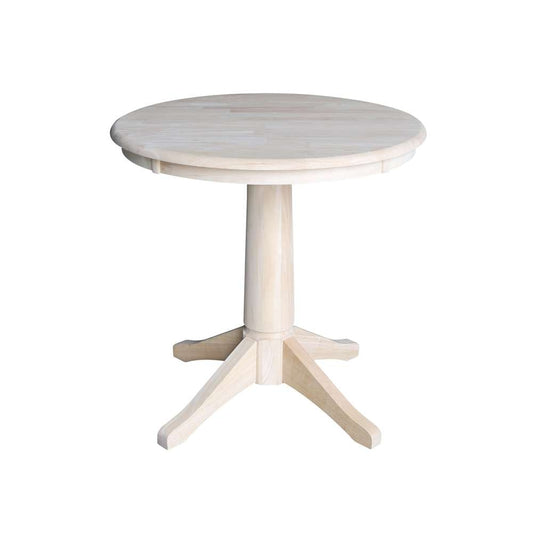 International Concepts - 30in Round Top Ped Table - 28.9inH - K-30RT-27B veiw 1