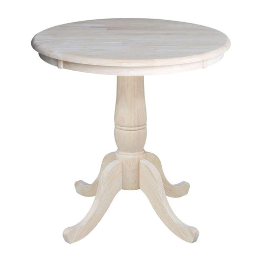 International Concepts - 30in Round Top Ped Table - 29.1inH - K-30RT veiw 1