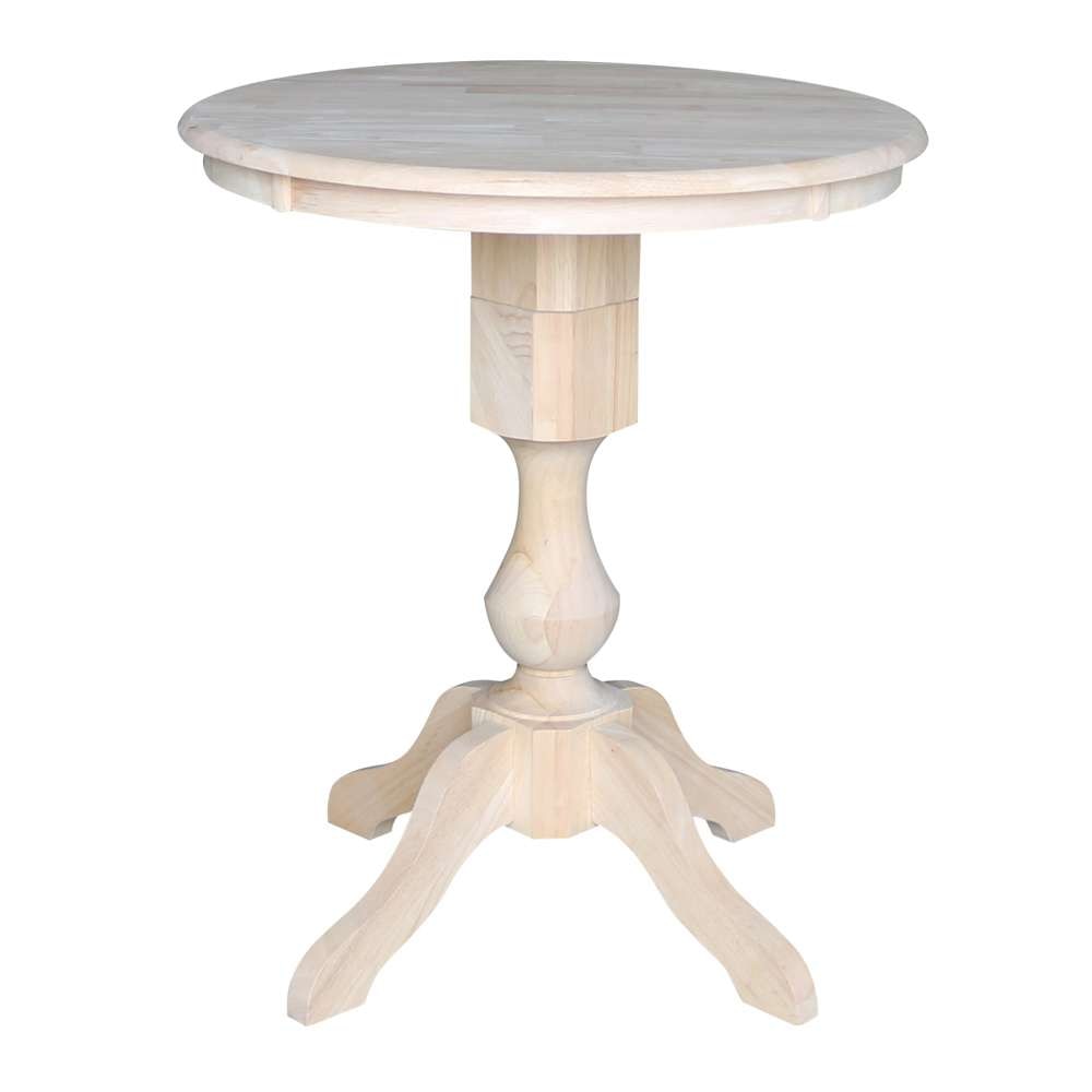 International Concepts - 30in Round Top Ped Table - 35.9inH - K-30RT-11P veiw 1
