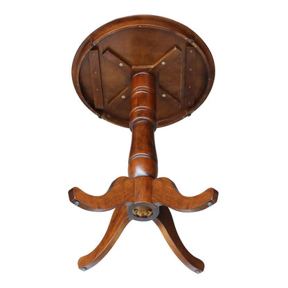 International Concepts - 30in Round Top Ped Table - 41.1inH in Espresso Finish - K581-30RT-6B-2 veiw 4